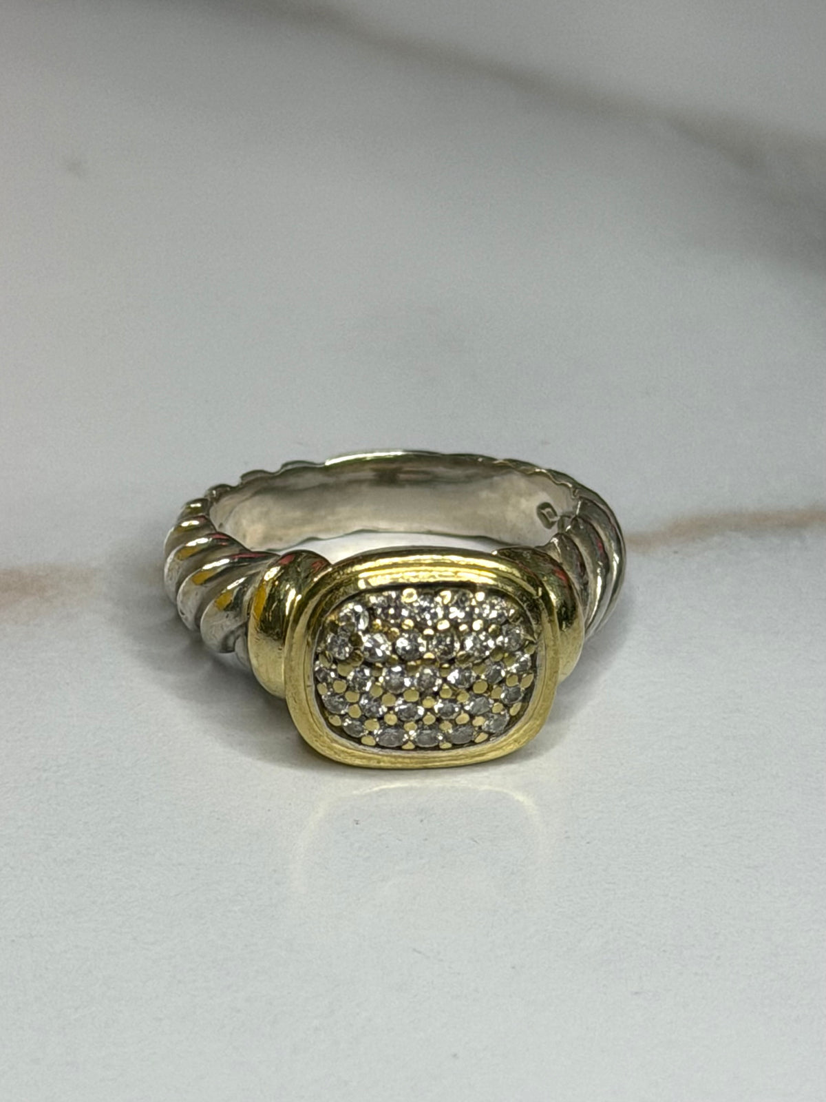 Pre-owned David Yurman Diamond Noblesse ring
