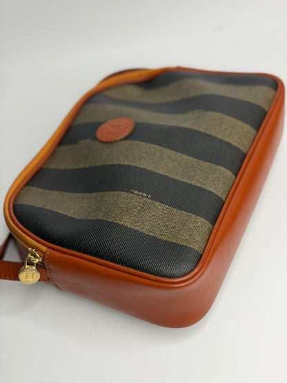 Pre-owned Fendi Vintage Pequin stripe crossbody
