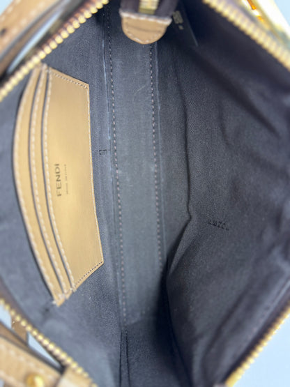 Pre-owned Fendi Baguette Pouch
Brown jacquard FF canvas
