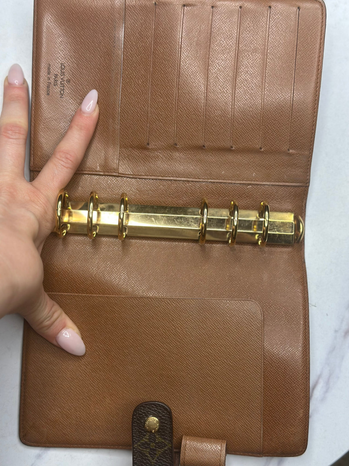 Pre-owned Louis Vuitton monogram canvas agenda MM