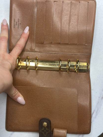 Pre-owned Louis Vuitton monogram canvas agenda MM