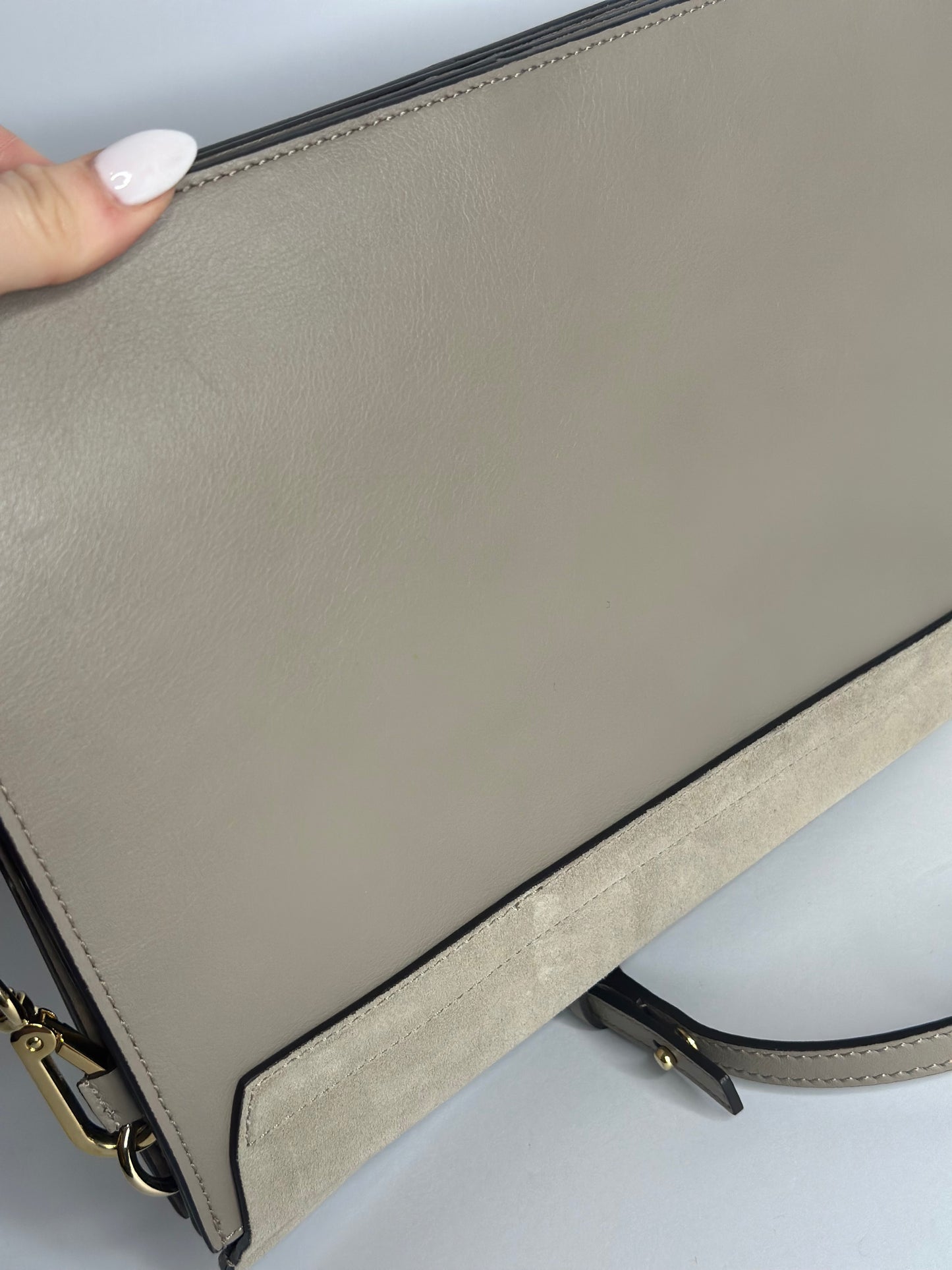 Pre-owned Chloe Chloé Faye shoulder bag in Motty Grey