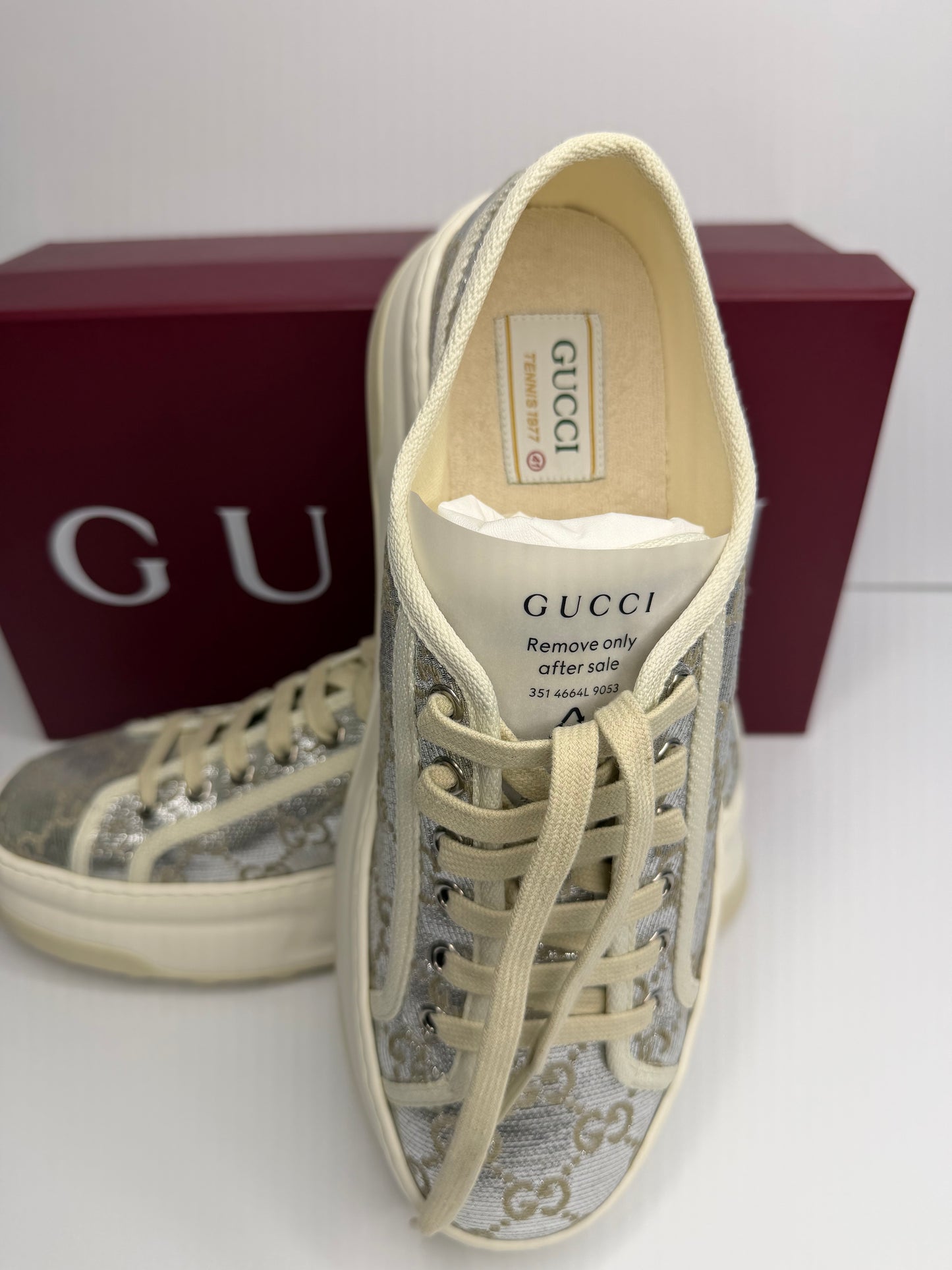 Pre-owned Gucci Women’s platform sneakers NWT size 10