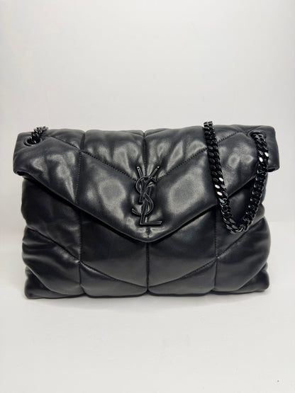 Pre-owned Saint Laurent medium Lou Lou puffer crossbody