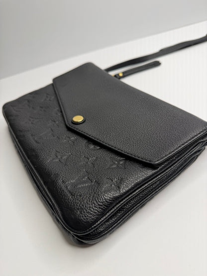 Pre-owned Louis Vuitton Empreinte Twice Black