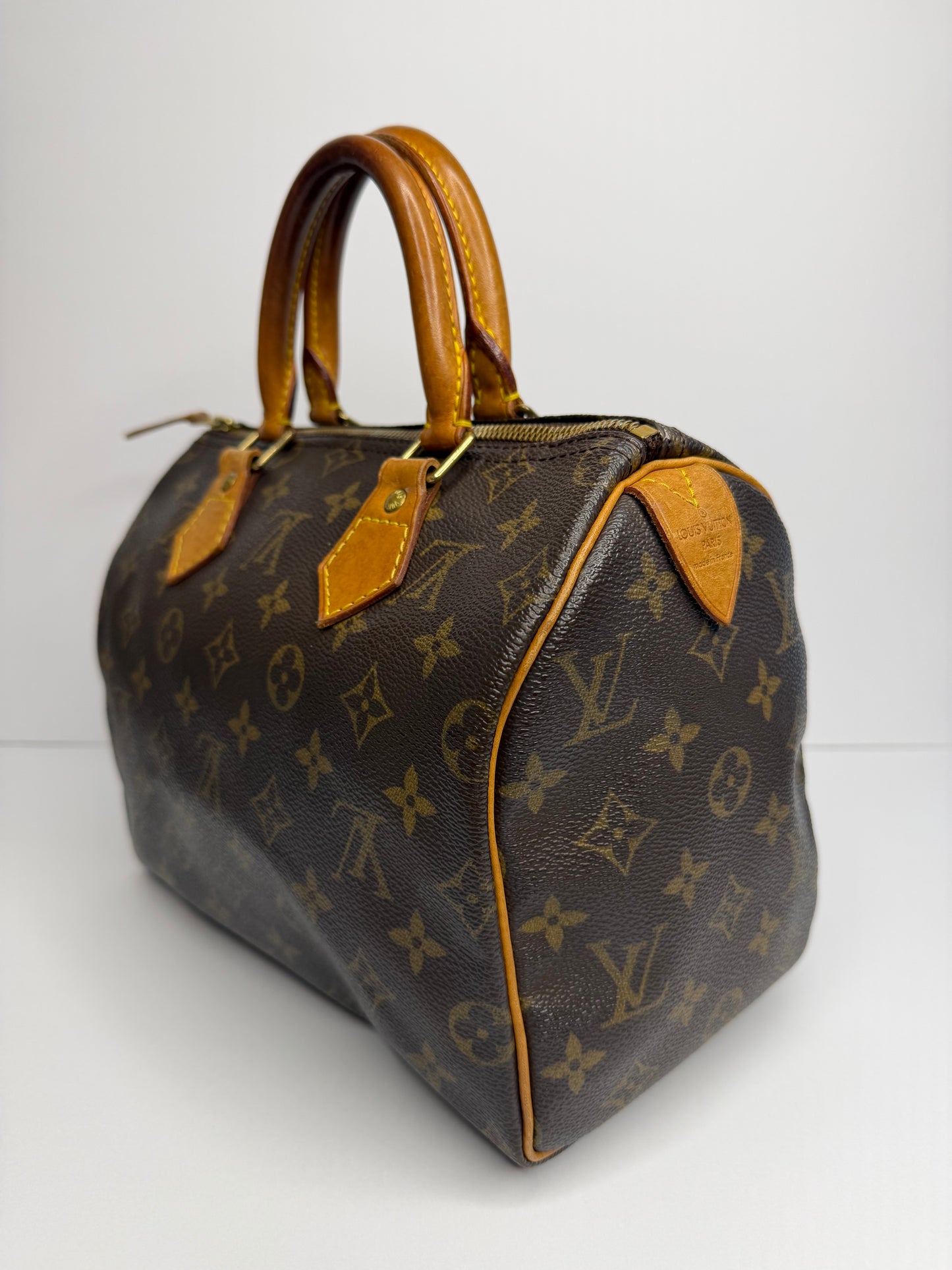 Pre-owned Louis Vuitton monogram canvas Vintage speedy 25 Boston bag