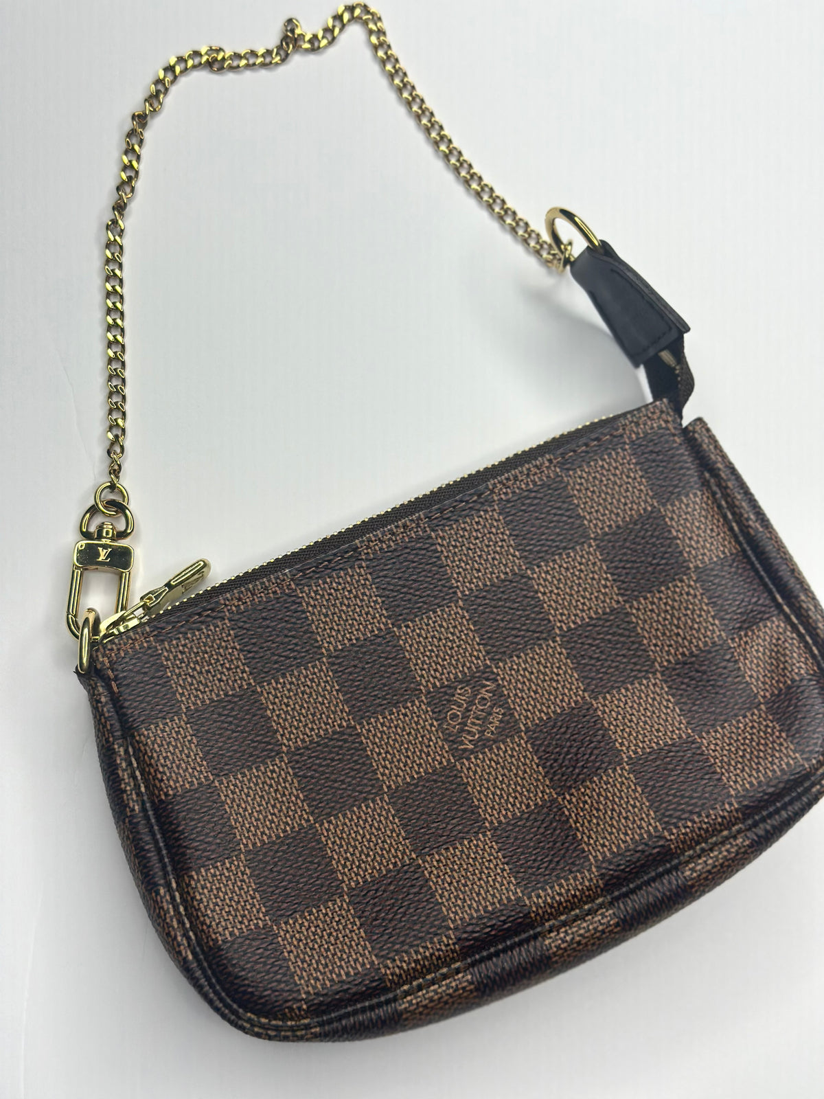 Pre-owned Louis Vuitton Damier ebene mini pochette accessories