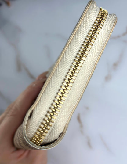 Pre-owned Louis Vuitton Damier azur zippy wallet