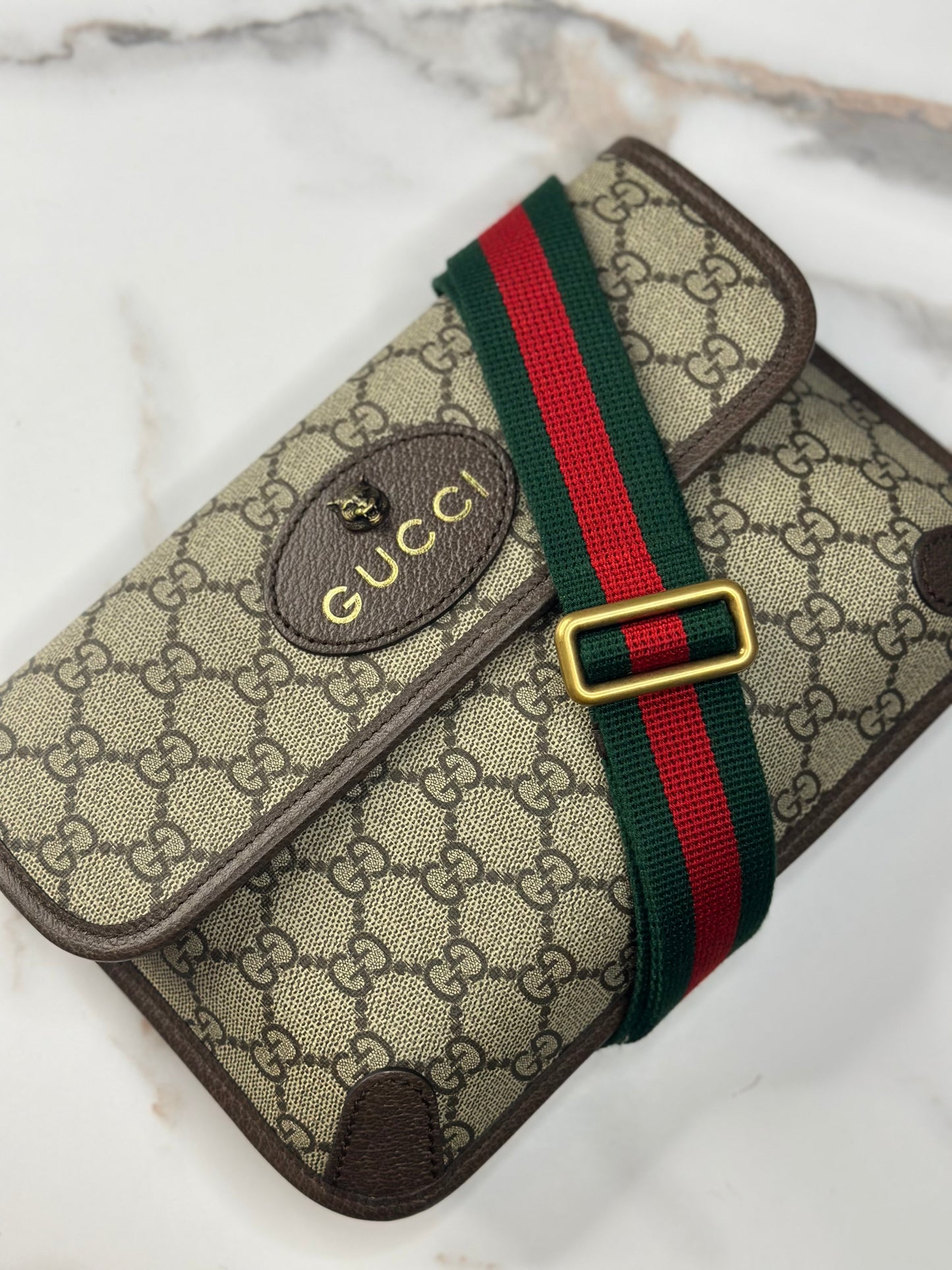 Pre-owned Gucci Neo Vintage GG Supreme canvas belt bag