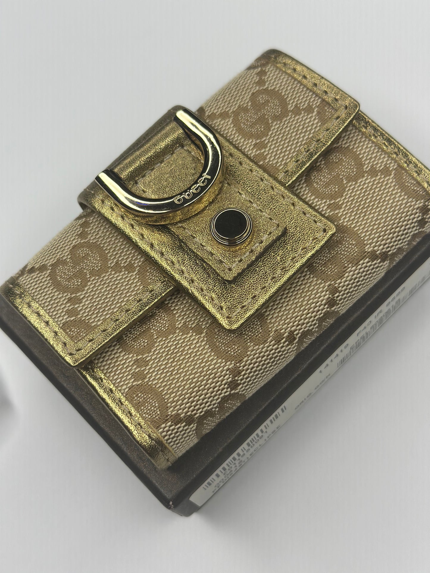 Pre-owned Gucci GG canvas x gold, leather, multi cles six key holder