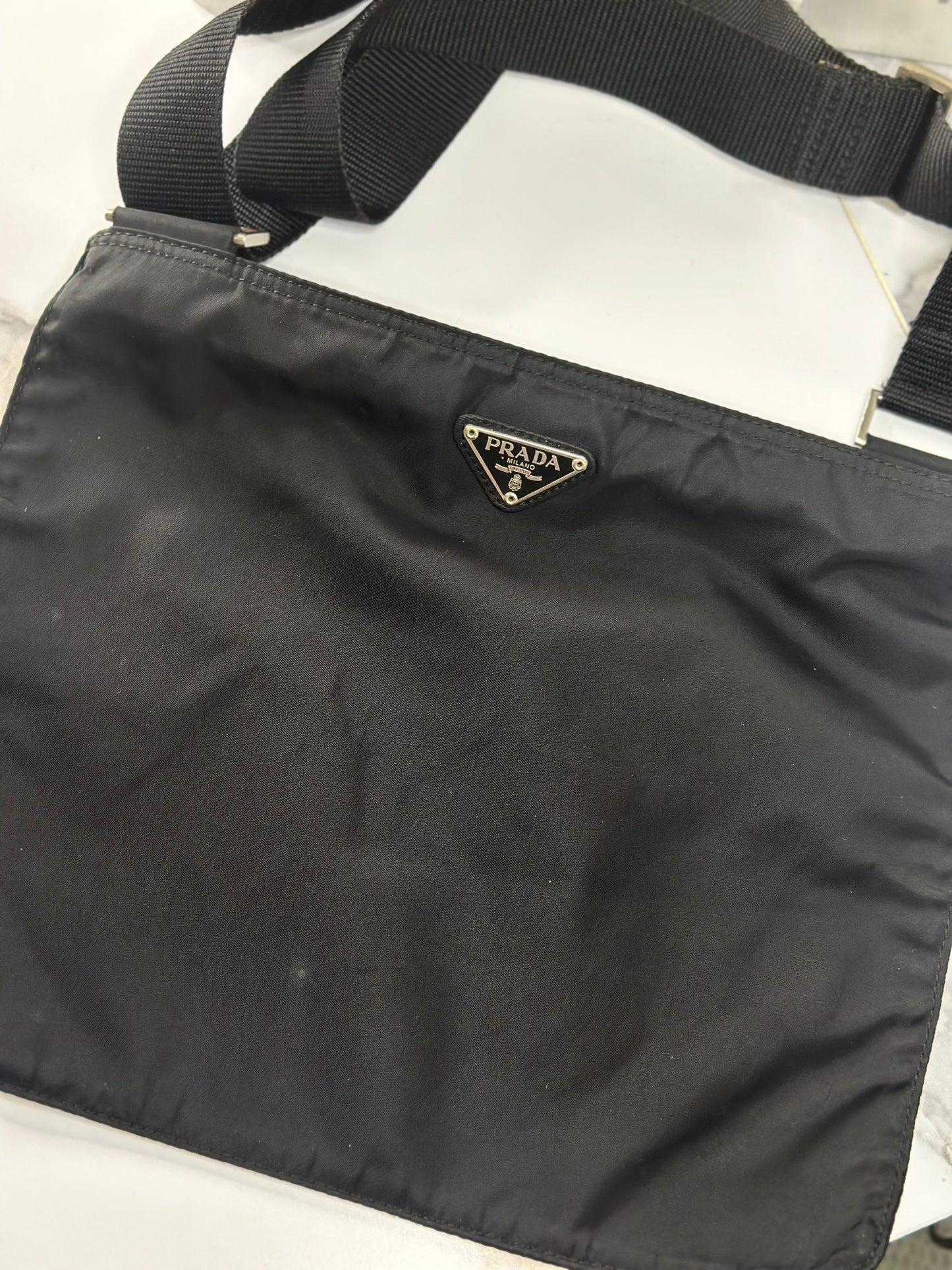Pre-owned Prada Black nylon large crossbody
