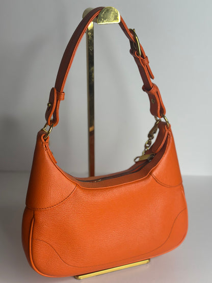 Pre-owned Gucci orange leather small Aphrodite two way shoulder bag/crossbody