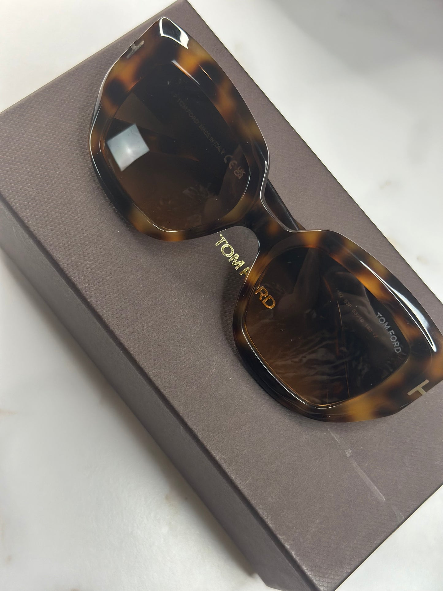 Pre-owned Tom Ford Havana saltzman sunglasses