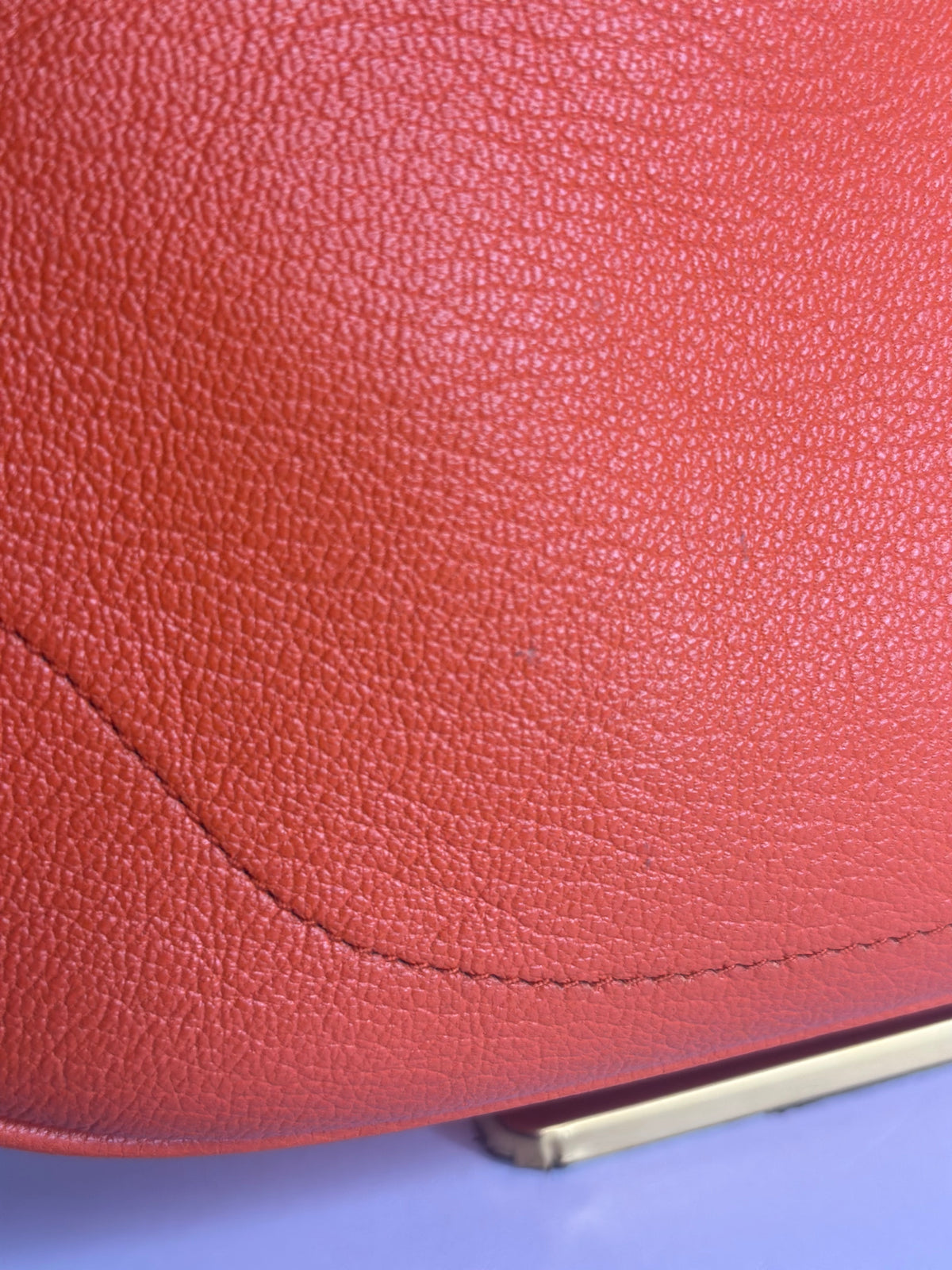 Pre-owned Gucci orange leather small Aphrodite two way shoulder bag/crossbody