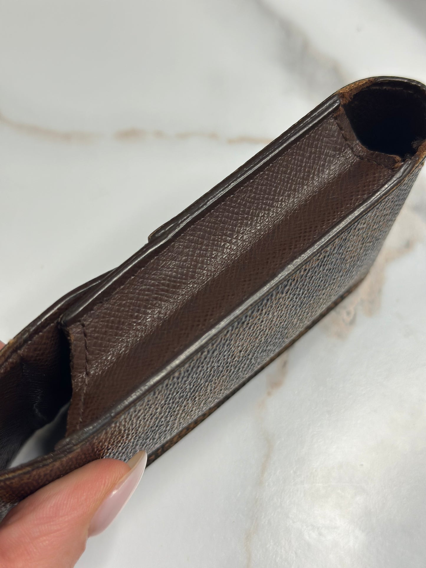 Pre-owned Louis Vuitton Damier Ebene Canvas Etui case ￼