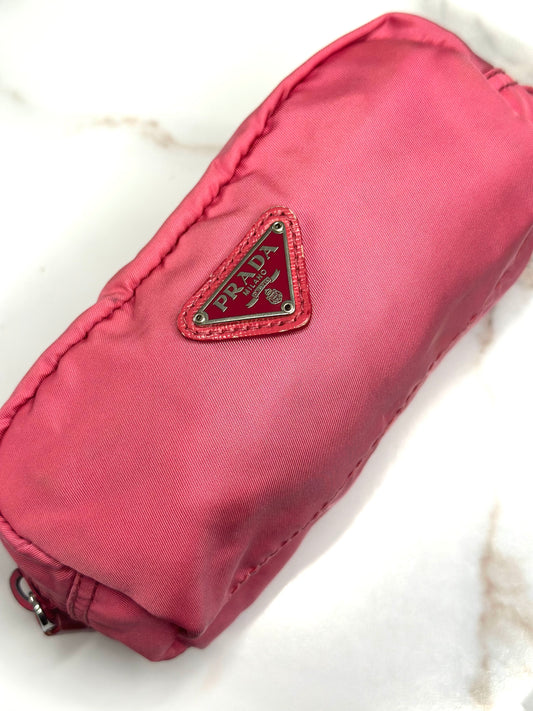 Pre-owned Prada Tessuto nylon cosmetic pouch
