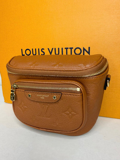Pre-Owned Louis Vuitton Cognac empriente leather mini bumbag