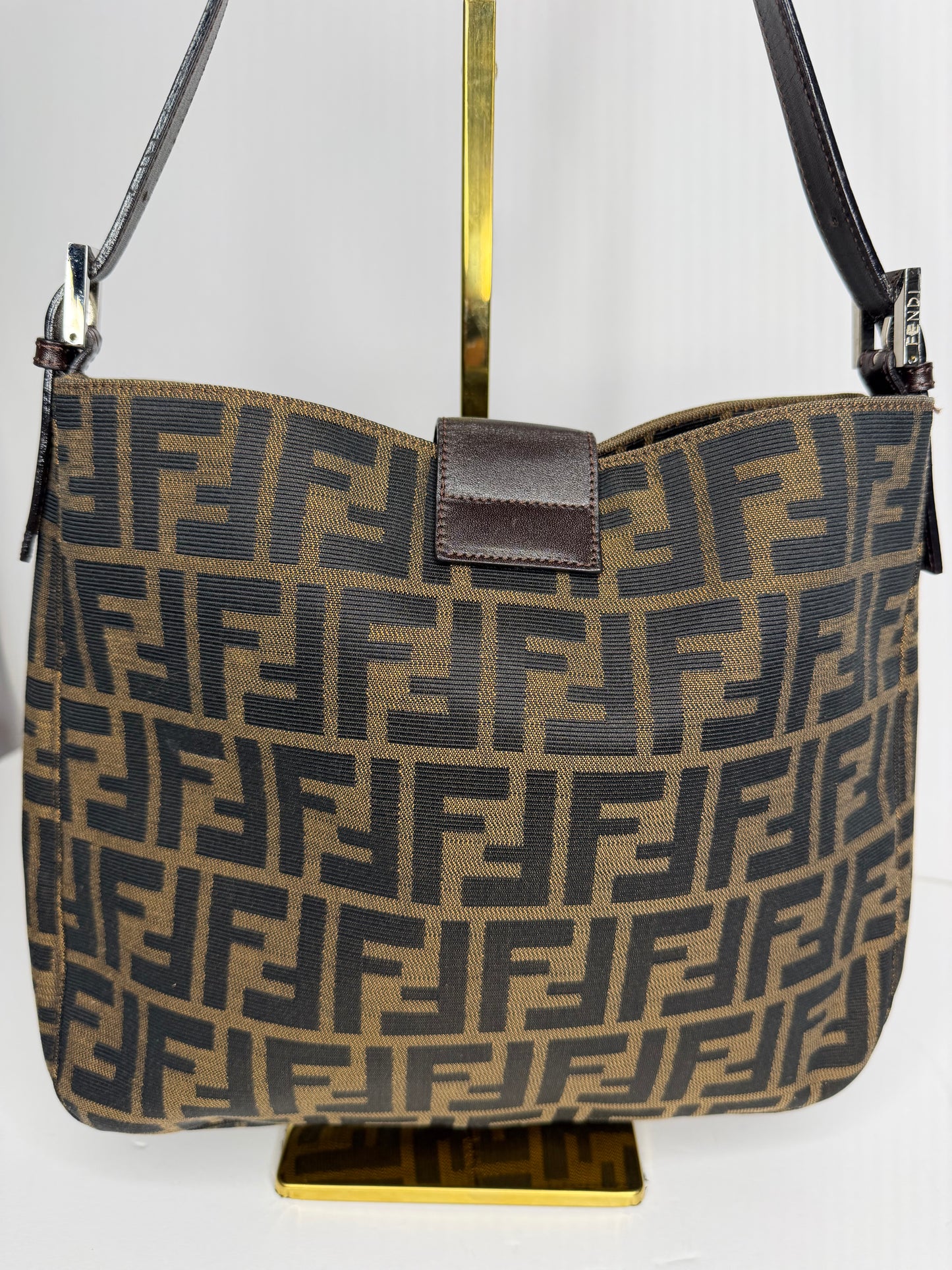 Fendi Zucchino Mamma baguette shoulder bag