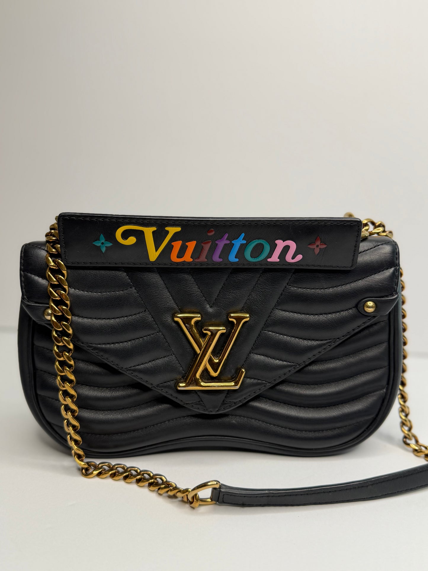 Pre-owned Louis Vuitton New Wave PM quilted leather Crossbody