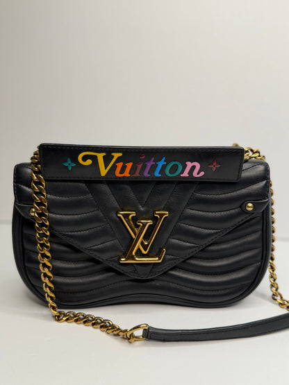 Pre-owned Louis Vuitton New Wave PM quilted leather Crossbody