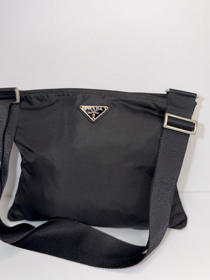 Pre-owned Prada black nylon medium crossbody