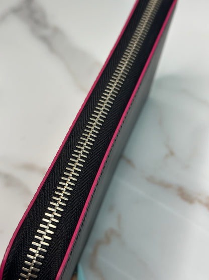 Pre-owned Louis Vuitton black Epi leather zippy wallet