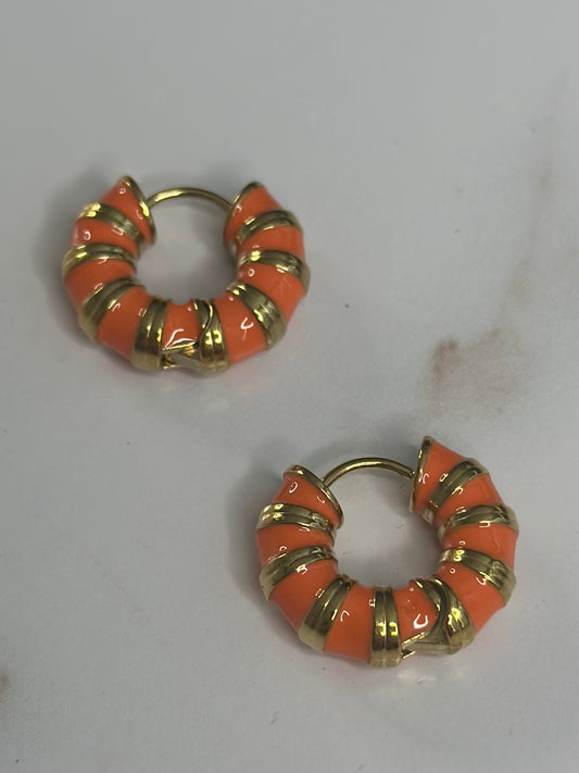Orange bamboo enamel Huggies