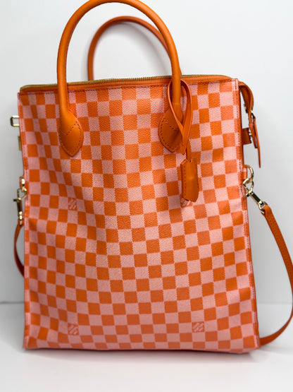 Pre-owned Louis Vuitton Damier Couleur Mobil Fold over Tote