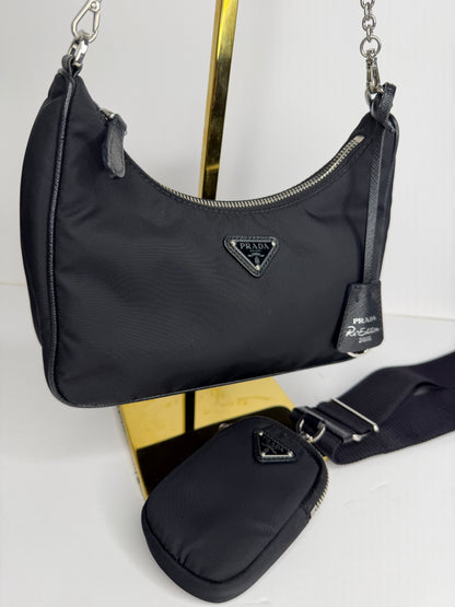 Pre-owned Prada Nylon Re-edition crossbody