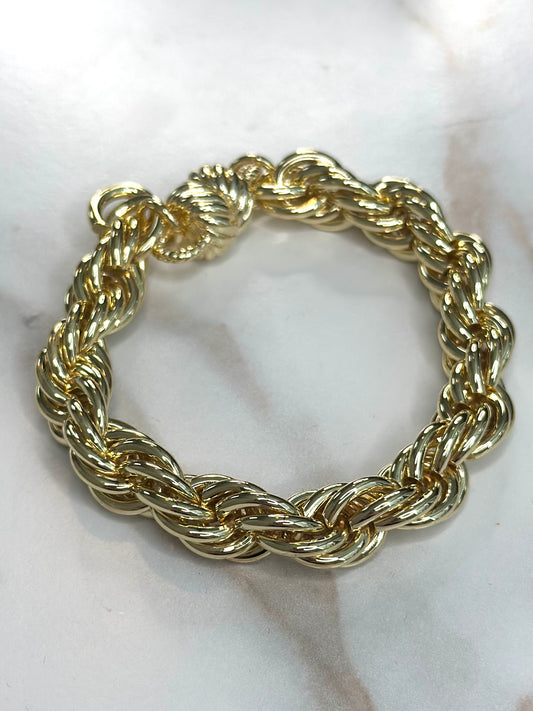 Sadie chunky braided bracelet