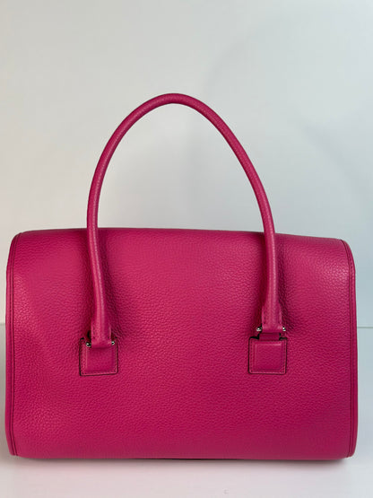 Pre-owned Loewe hot pink leather alamo top handle bag