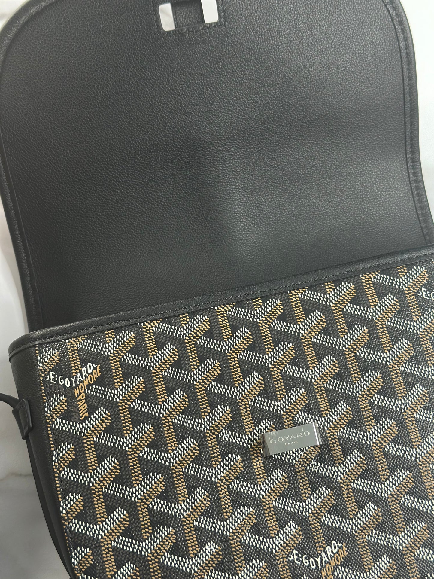Pre-owned Goyard Black Goyardine canvas
