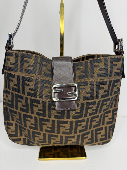 Fendi Zucchino Mamma baguette shoulder bag