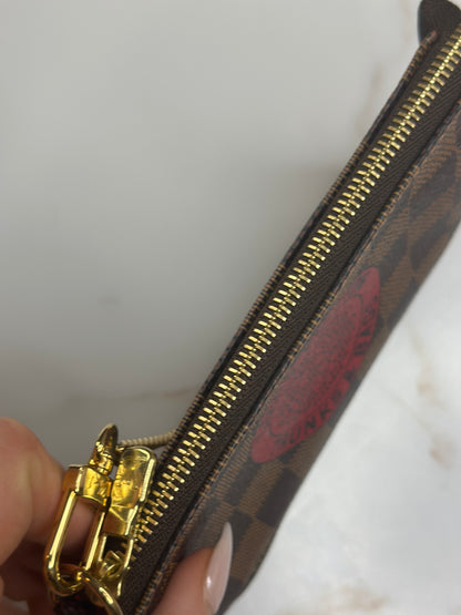 Pre-owned Louis Vuitton Damier Ebene Mini Pochette Accessoires Trunks Limited Edition