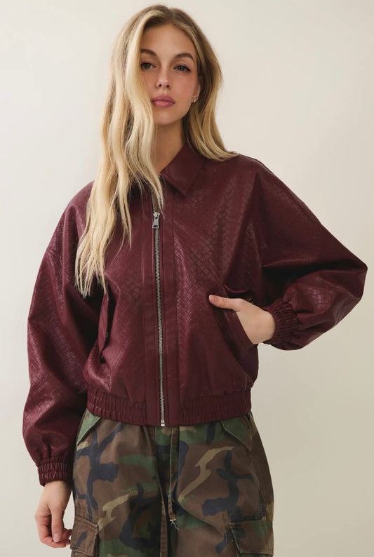 The Bordeaux Bomber jacket