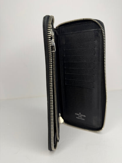Pre-owned Louis Vuitton Damier Graphite vertical zippy wallet