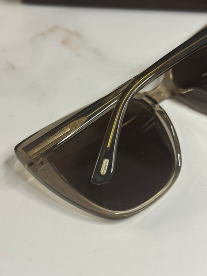 Pre-owned Tom Ford Smokey grey cat eye frames