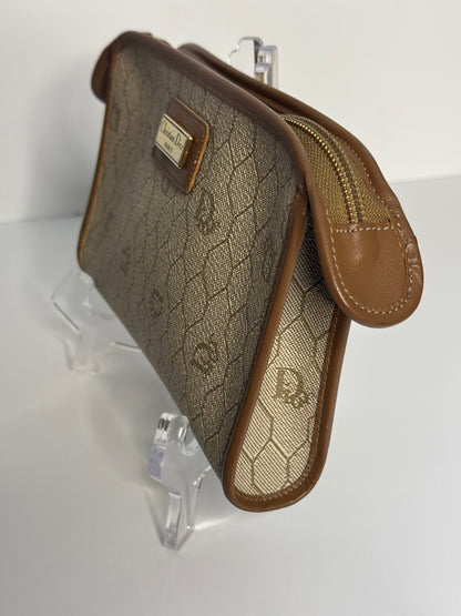 Pre-owned Christian Dior vintage canvas cosmetic pouch
