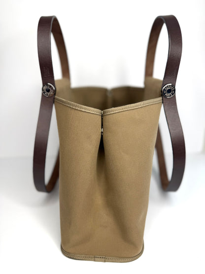 Pre-owned Hermes toile Cabag Elan shoulder tote