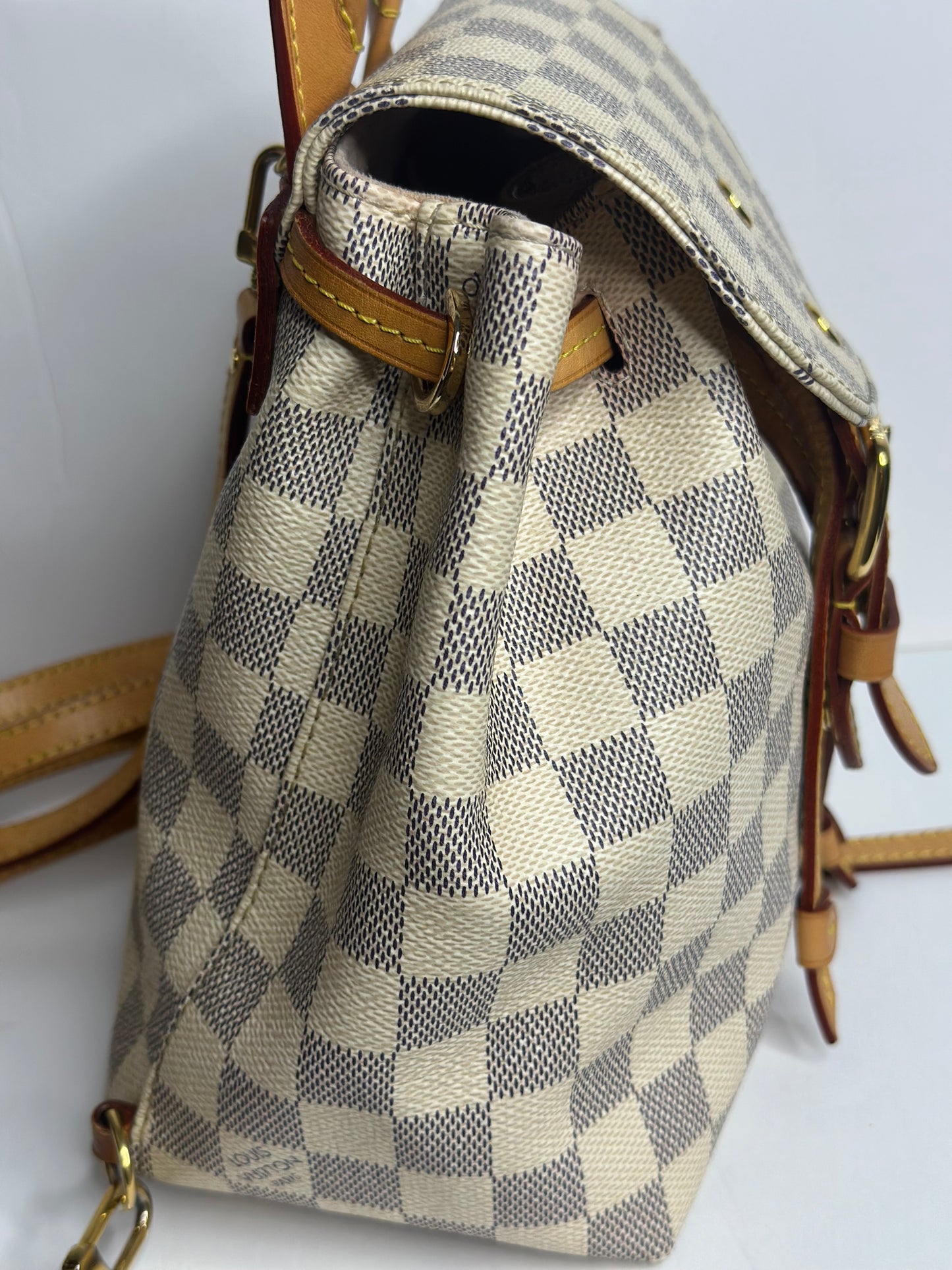 Pre-owned Louis Vuitton Damier Azur SPERONE BB BACKPACK