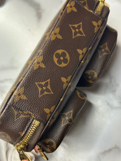 Pre-owned Louis Vuitton monogram canvas utility Crossbody full set