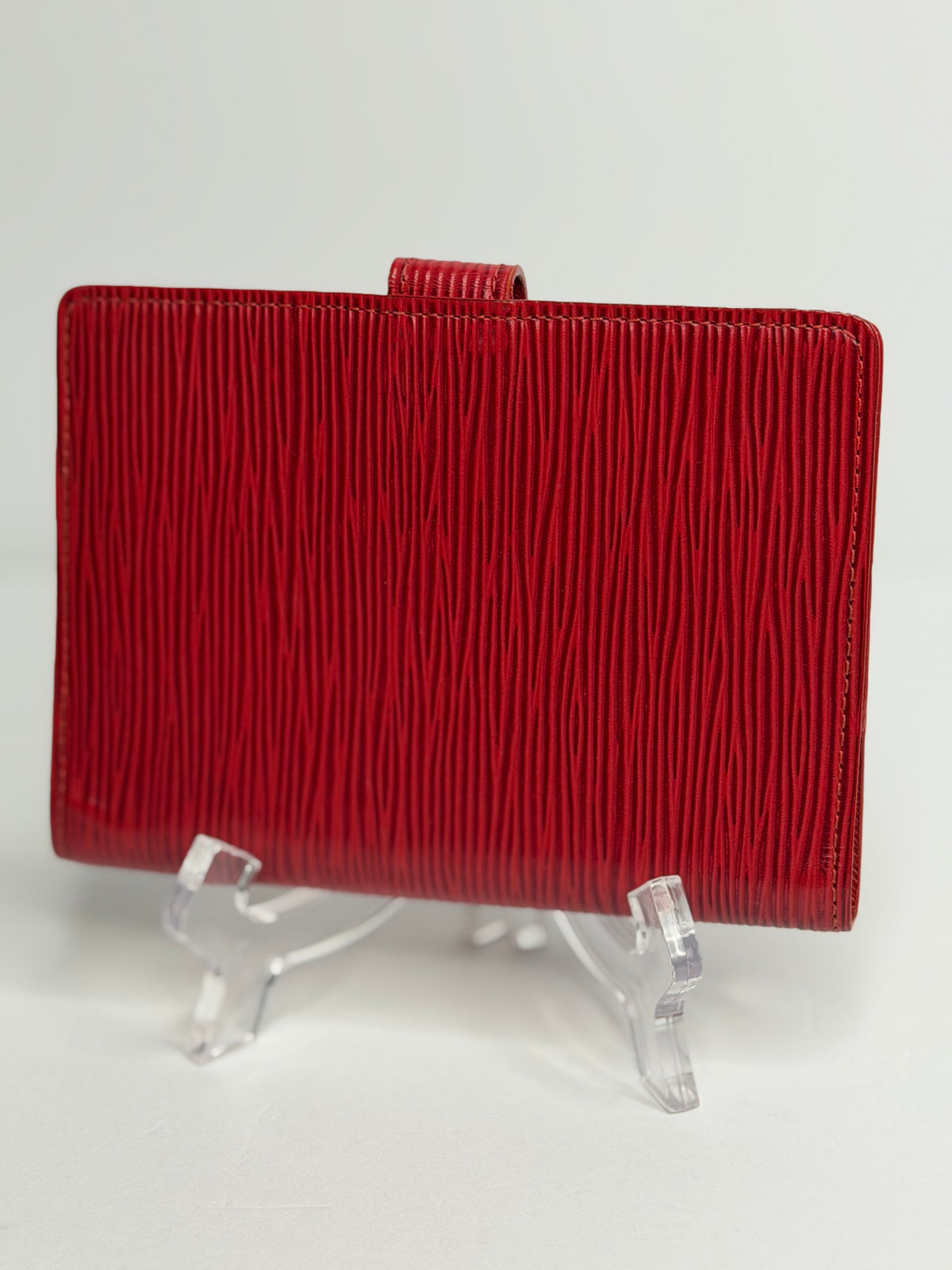 Pre-owned Louis Vuitton red Epi leather agenda PM