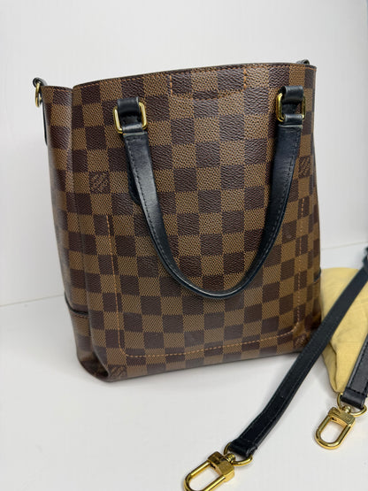 Pre-owned Louis Vuitton Damier ebene Belmont PM Tote