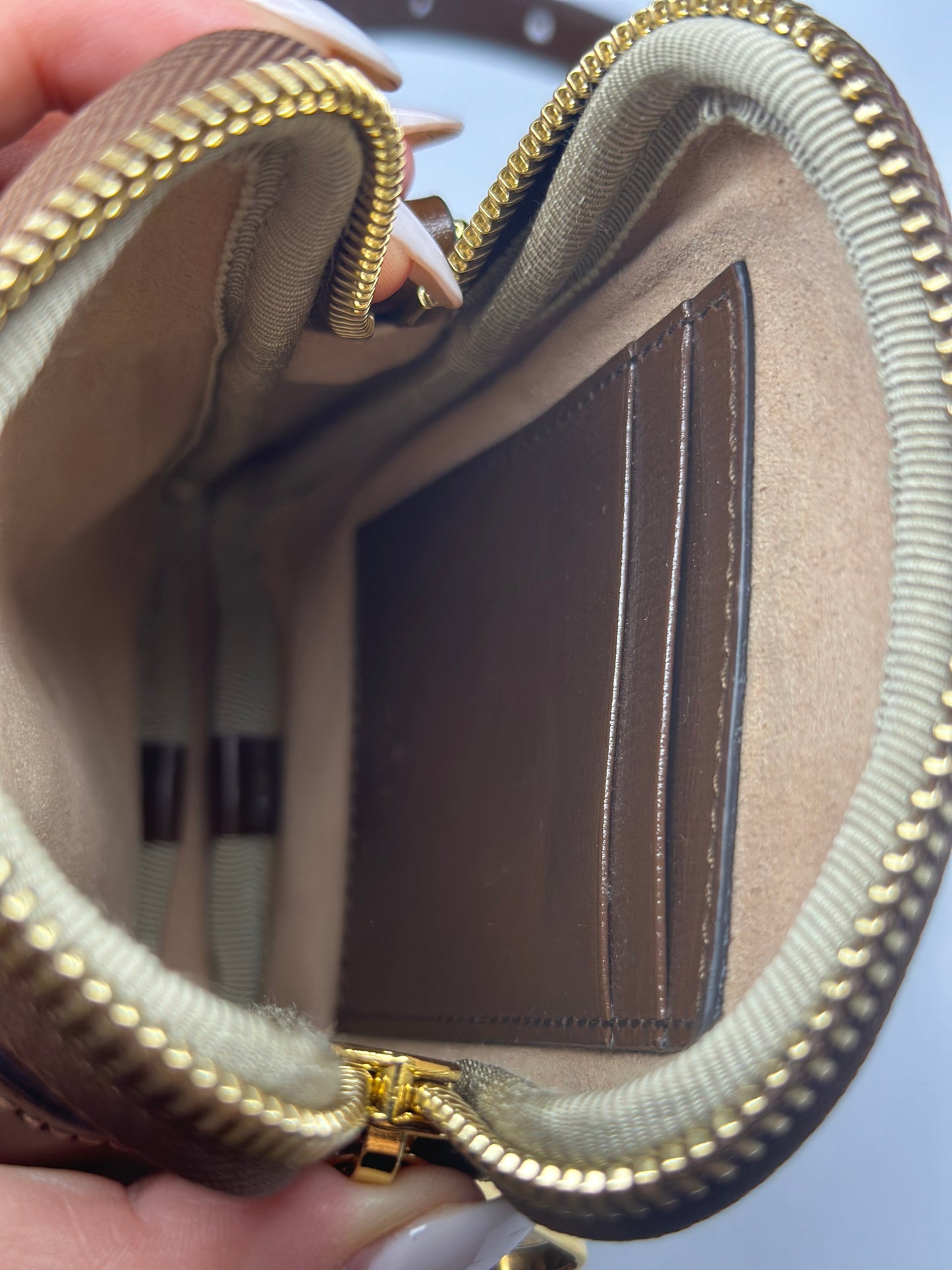 Pre-owned Gucci GG Supreme Interlocking G phone crossbody bag