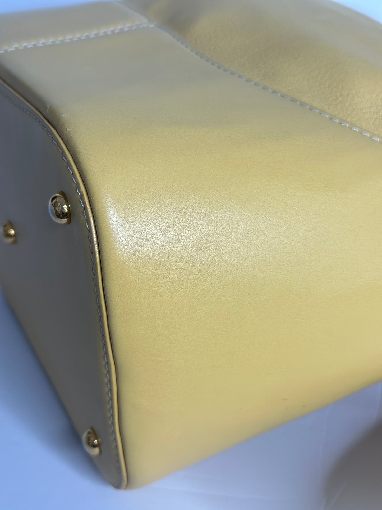 Pre-owned Loewe Yellow calfskin leather vintage bucket bag
