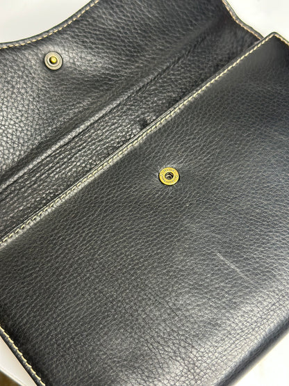 Pre-owned Christian Dior vintage saddle wallet