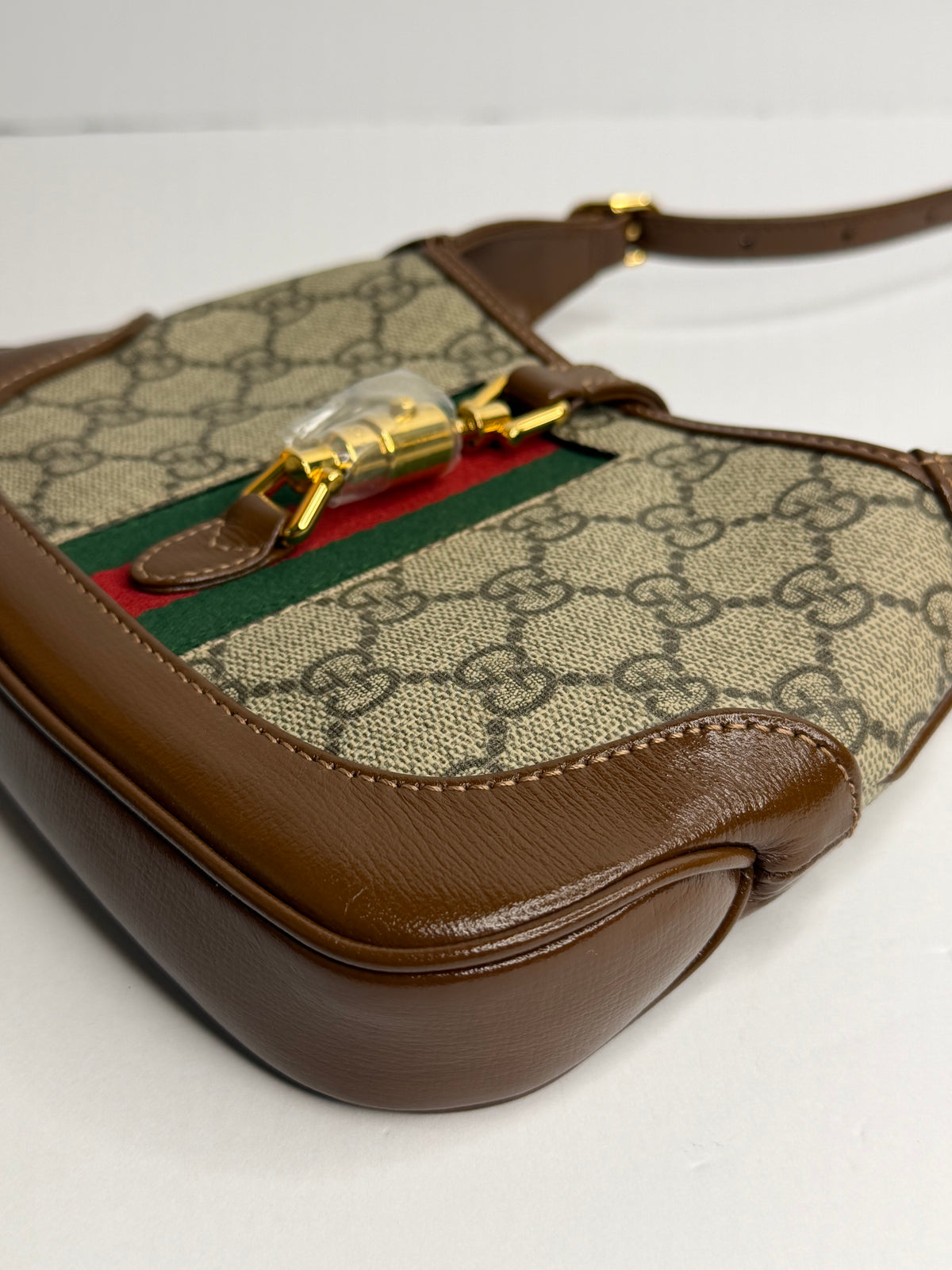 Pre-owned Gucci Mini GG Supreme Web Jackie 1961 Crossbody