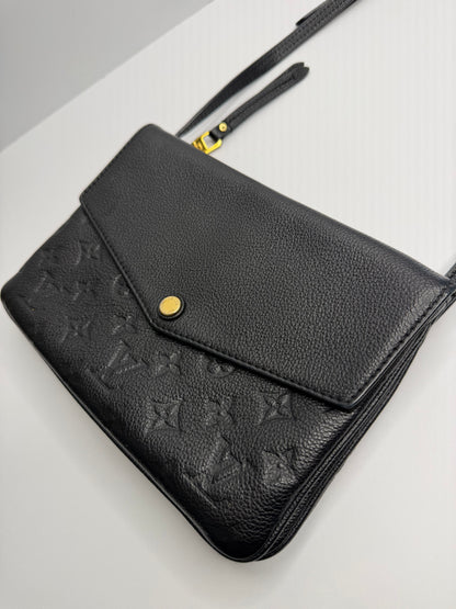 Pre-owned Louis Vuitton Empreinte Twice Black