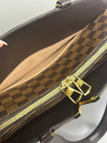 Pre-owned Louis Vuitton Damier ebene Kensington two way tote