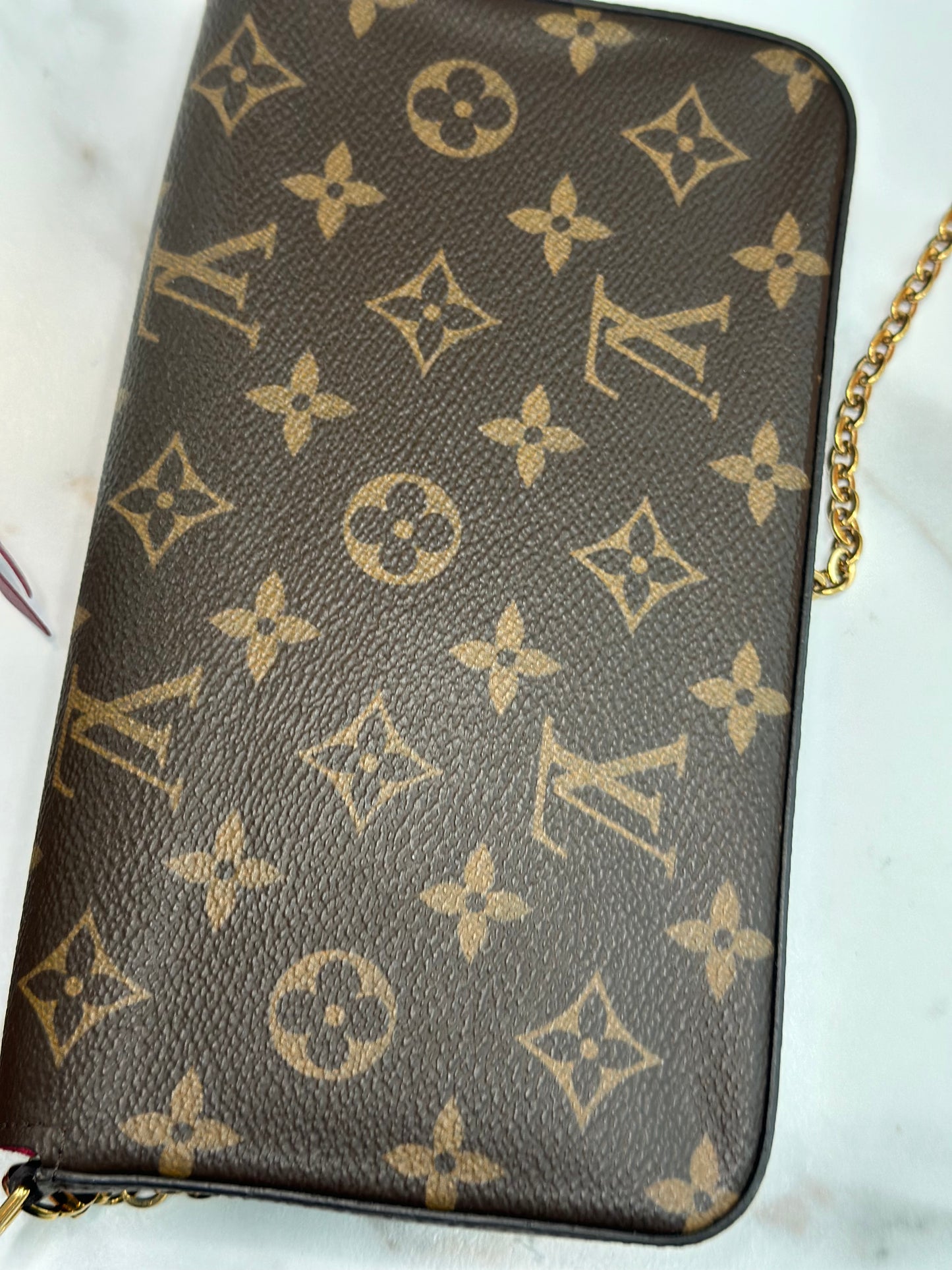 Pre-owned Louis Vuitton monogram canvas Pochette felicie crossbody